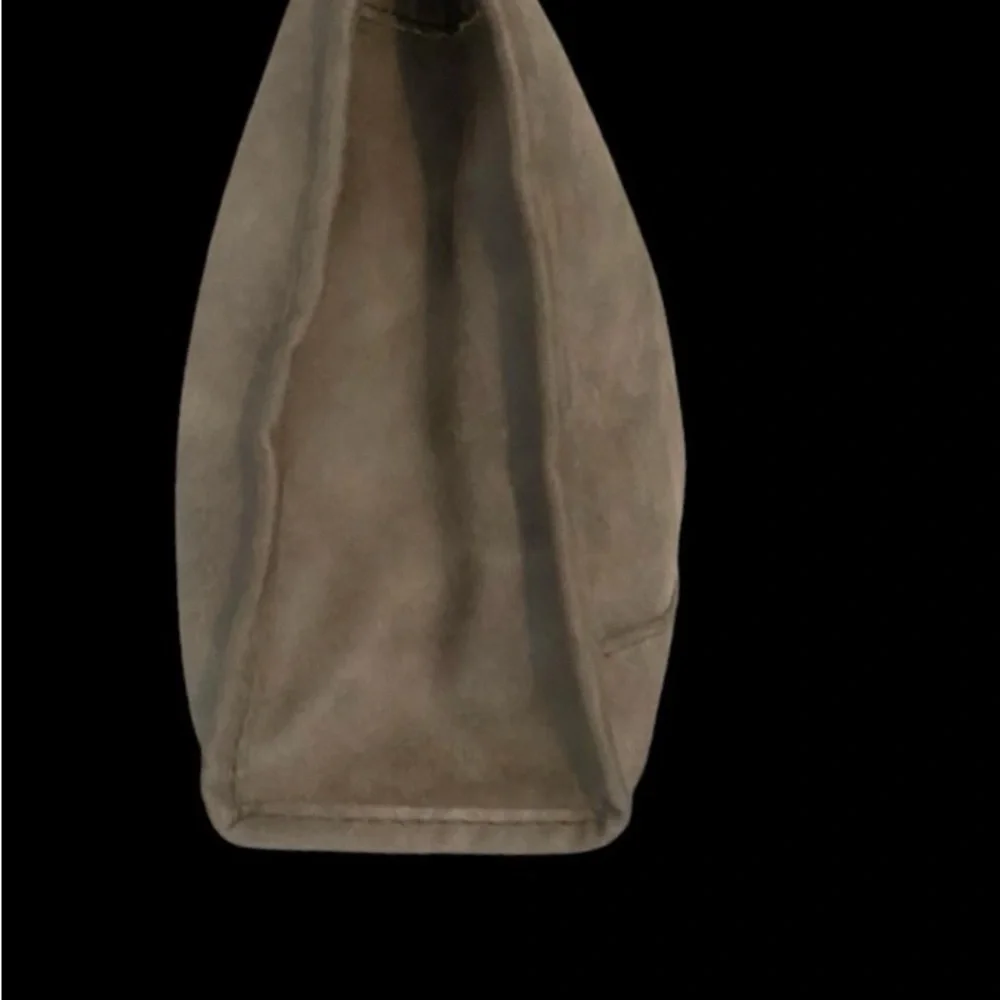 Gainsborough-Faux Suede Travel Bag-Size: Approx 12x7.5x3.5-Color: Brown
